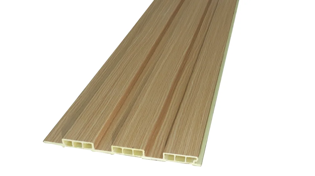 ไม้ผนัง (ใช้ภายใน) 3ลอนใหญ่ตื้น สีครีม