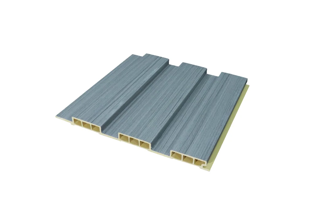 ไม้ผนัง (ใช้ภายใน) 3ลอนใหญ่ตื้น สีเทา