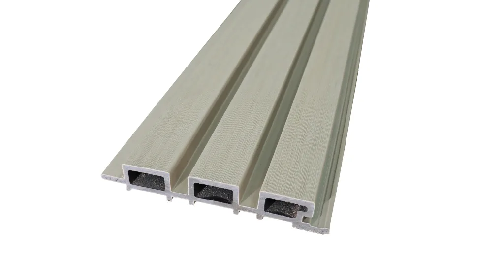 ไม้ผนัง 3 ลอน Luxury กำแพงเมืองจีน สีครีม