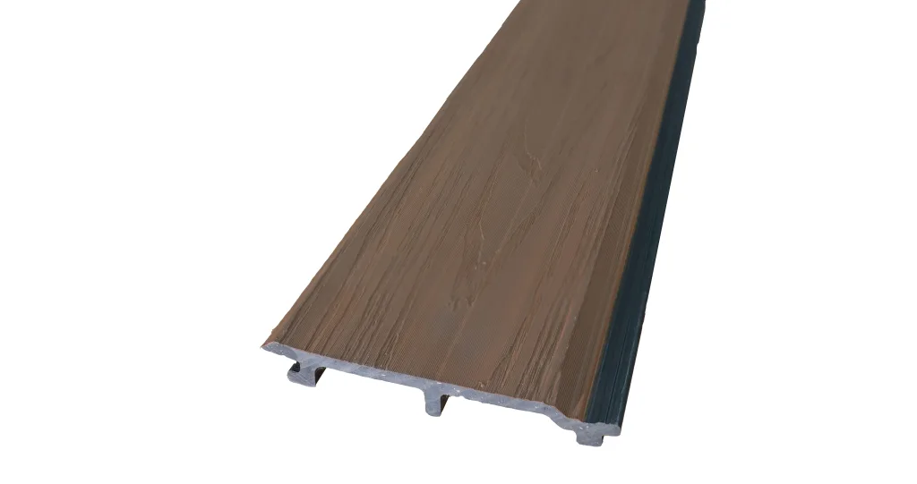 ไม้ผนังเรียบ Luxury สีไม้สัก