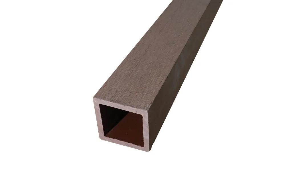 ระแนงไม้เทียม 1 รู สีกาแฟอ่อน