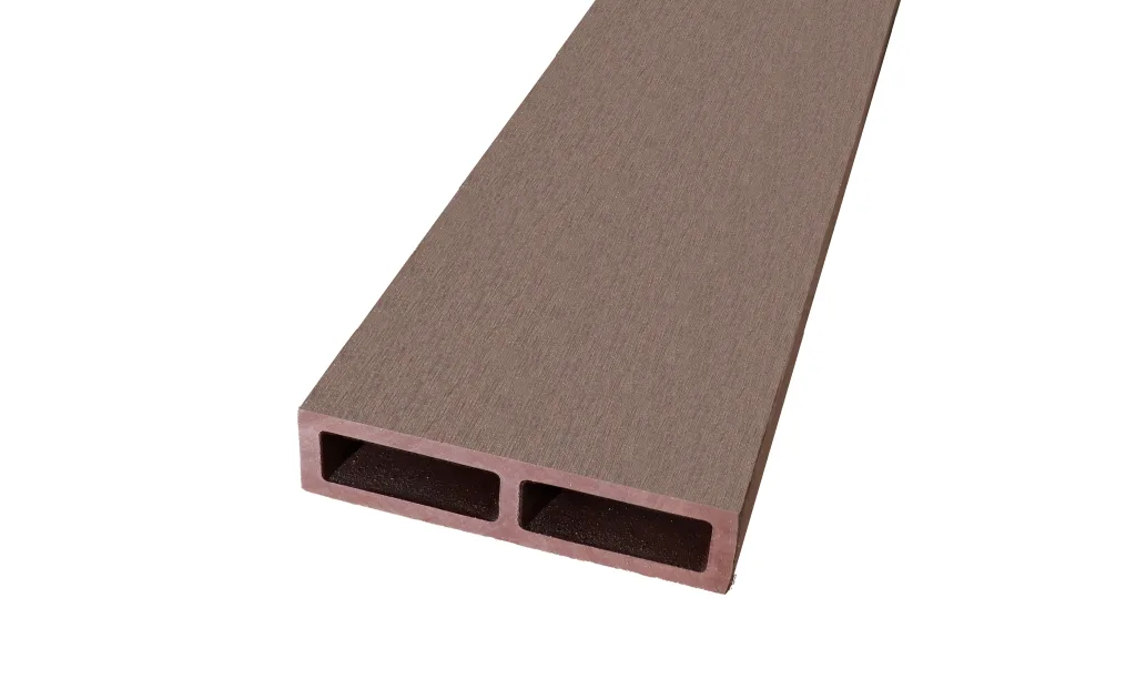 ระแนงไม้เทียม 2 รู สีน้ำตาล