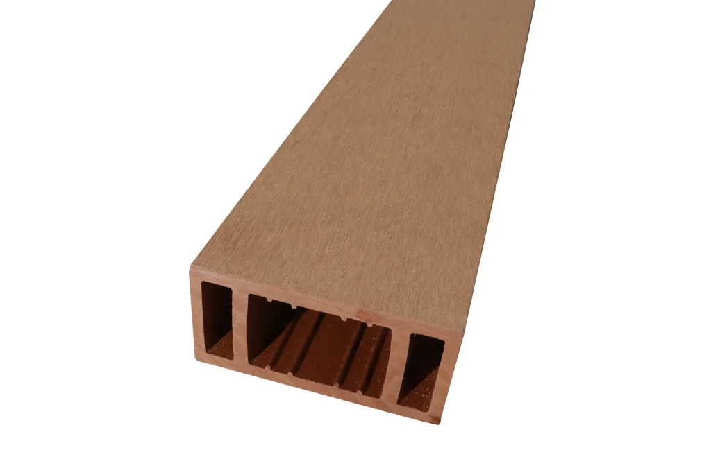 ระแนงไม้เทียม 3 รู สีไม้สัก